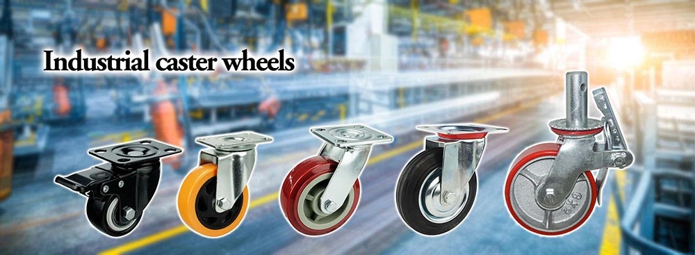 Wbd Factory Top Plate Swivel Double Brake Heavy Duty High Temperature Castors and Wheels Phenolic Wheel with Plain Bearing