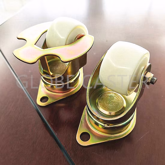 Swivel Top Plate Airport Conveyor Caster Nylon Air Cargo Caster